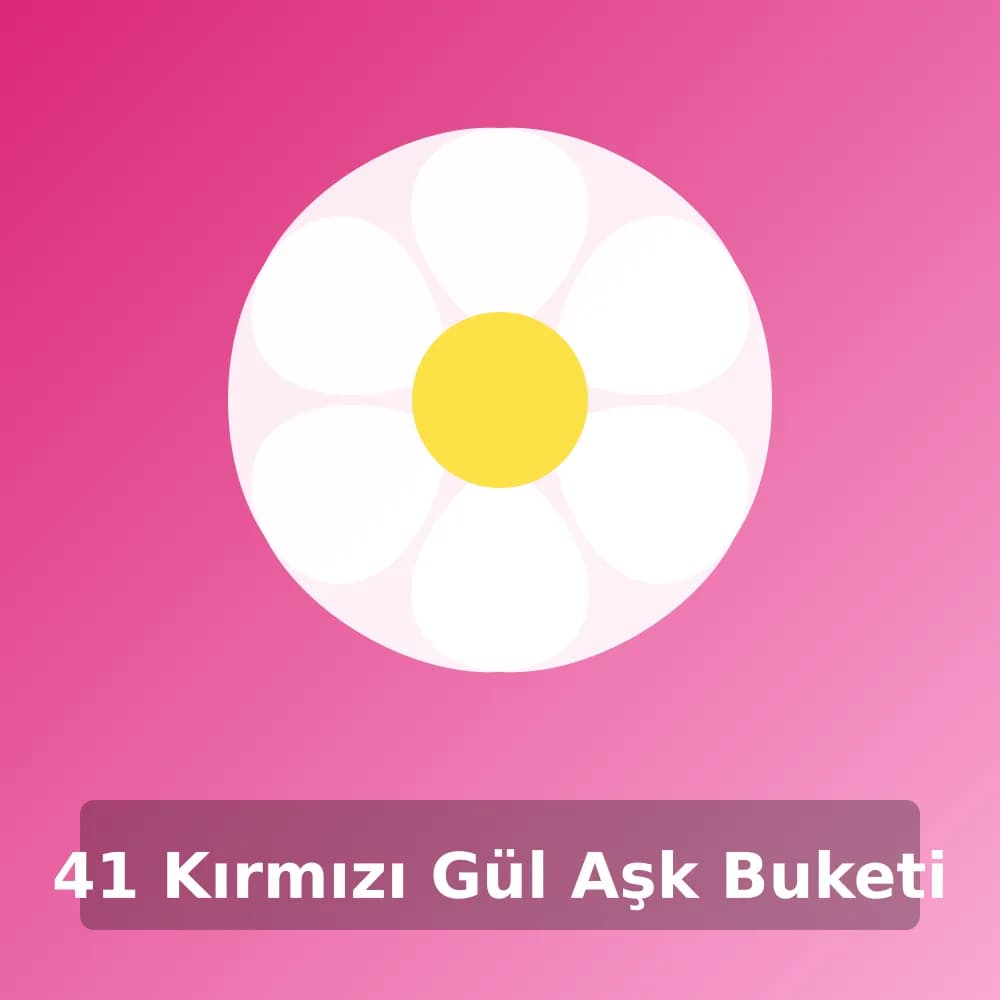 41 Kırmızı Gül Aşk Buketi