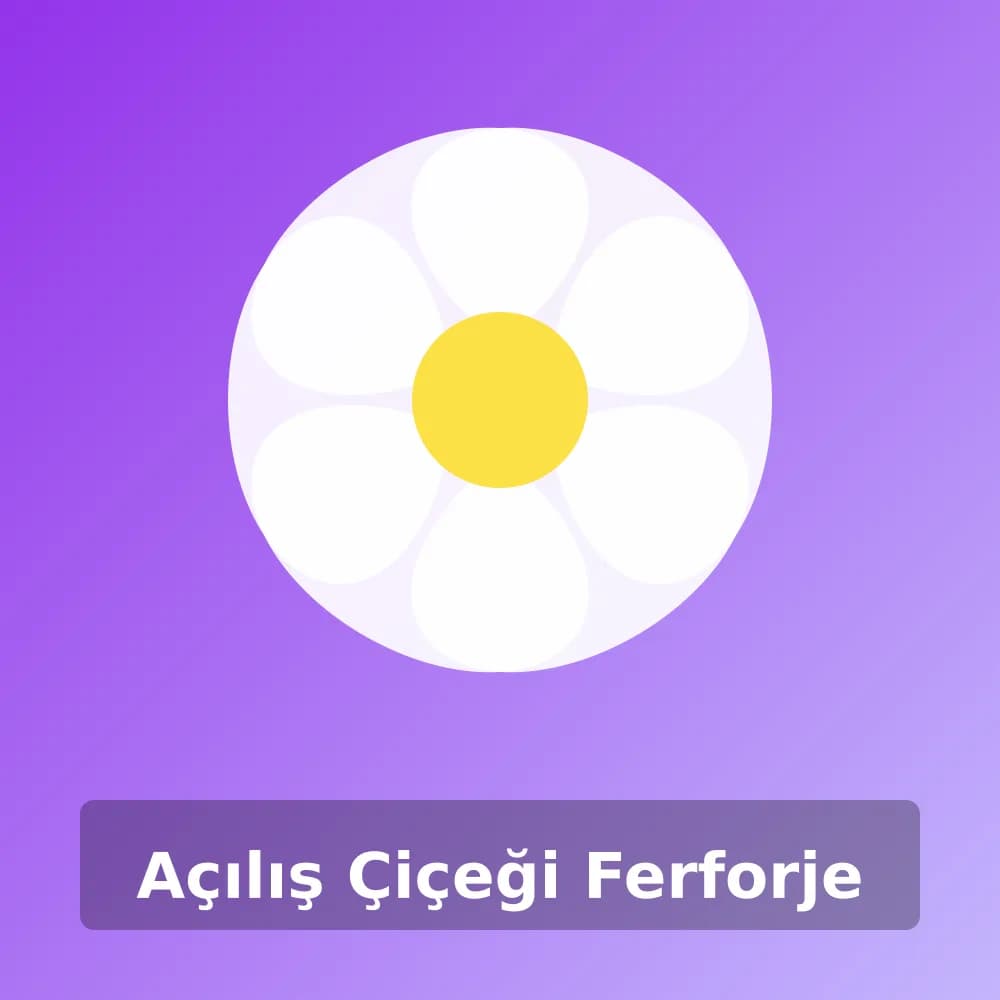Açılış Çiçeği Ferforje