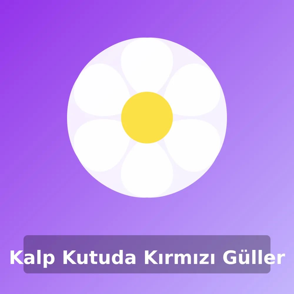 Kalp Kutuda Kırmızı Güller