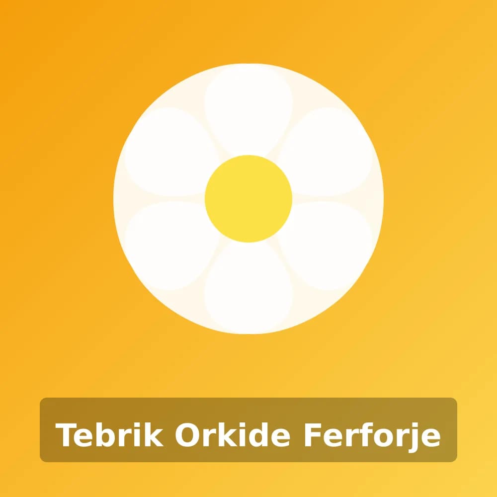 Tebrik Orkide Ferforje